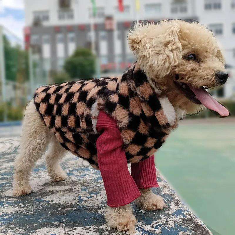 Clothes Autumn And Winter Jackets Fur Teddy Schnauzer Pomeranian Chihuahua Pet Fashion Dog Designer Cat Clothing Free shipping