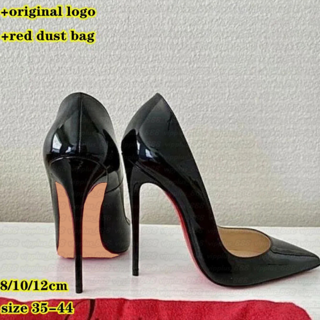 Brand heels Women High Heels Shoes Designer Luxury Red Soled Peep Toe Sandals Pointed Toe Sandals 6cm 8cm 10cm 12cm Nude Black Patent Leather Woman Pumps 35-44 005