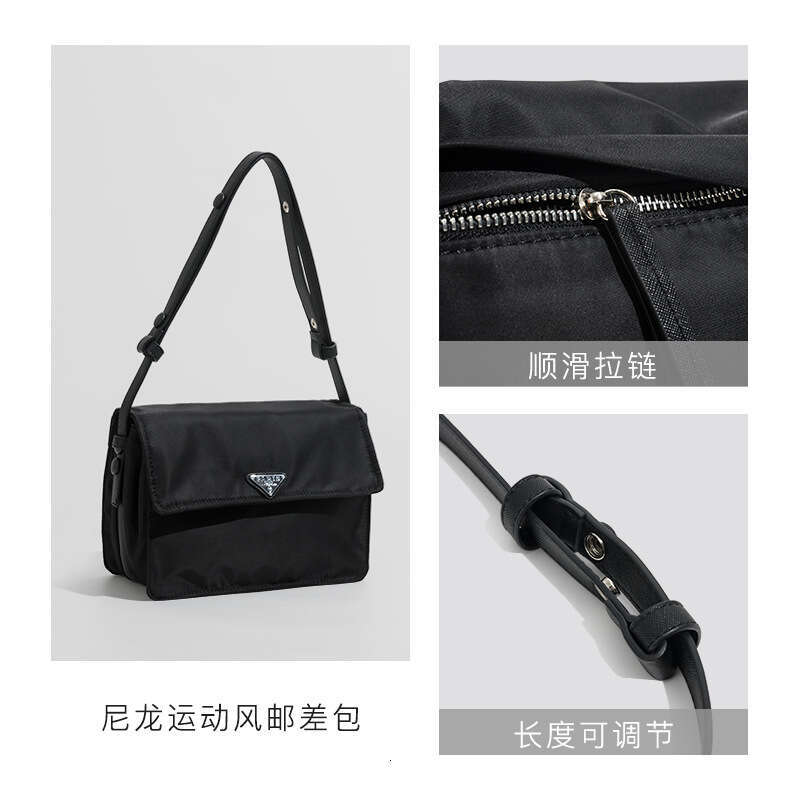 Two-in-One Oxford Cloth Large Capacity Tote Underarm Unisex Messenger Single Shoulder Crossbody Bag Mini
