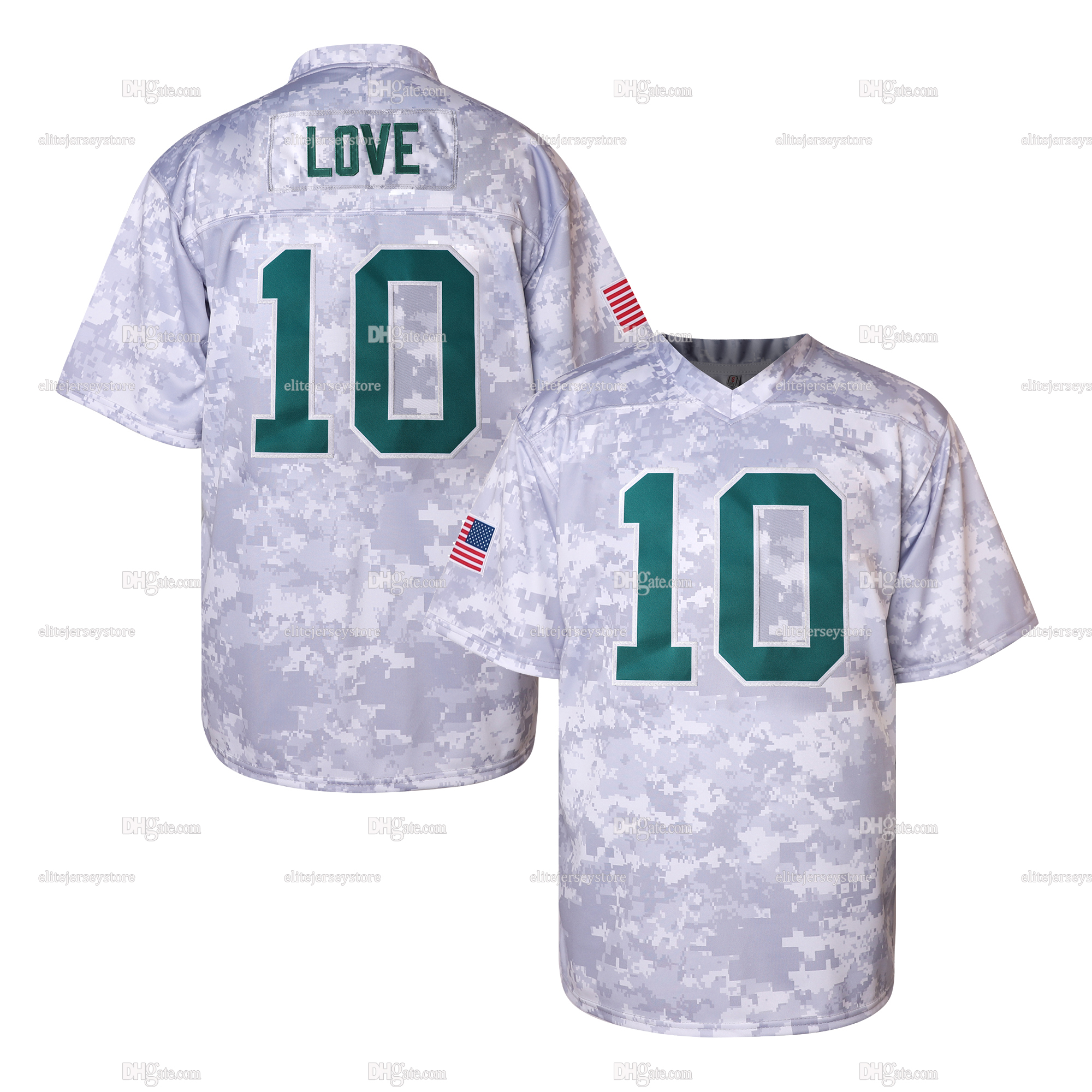Personalized Custom Football 2025 New Jersey Micah Parsons Love Matthew Golden Josh Jacobs Tucker Kraft Xavier McKinney Jayden Reed Romeo Doubs YOUTH 