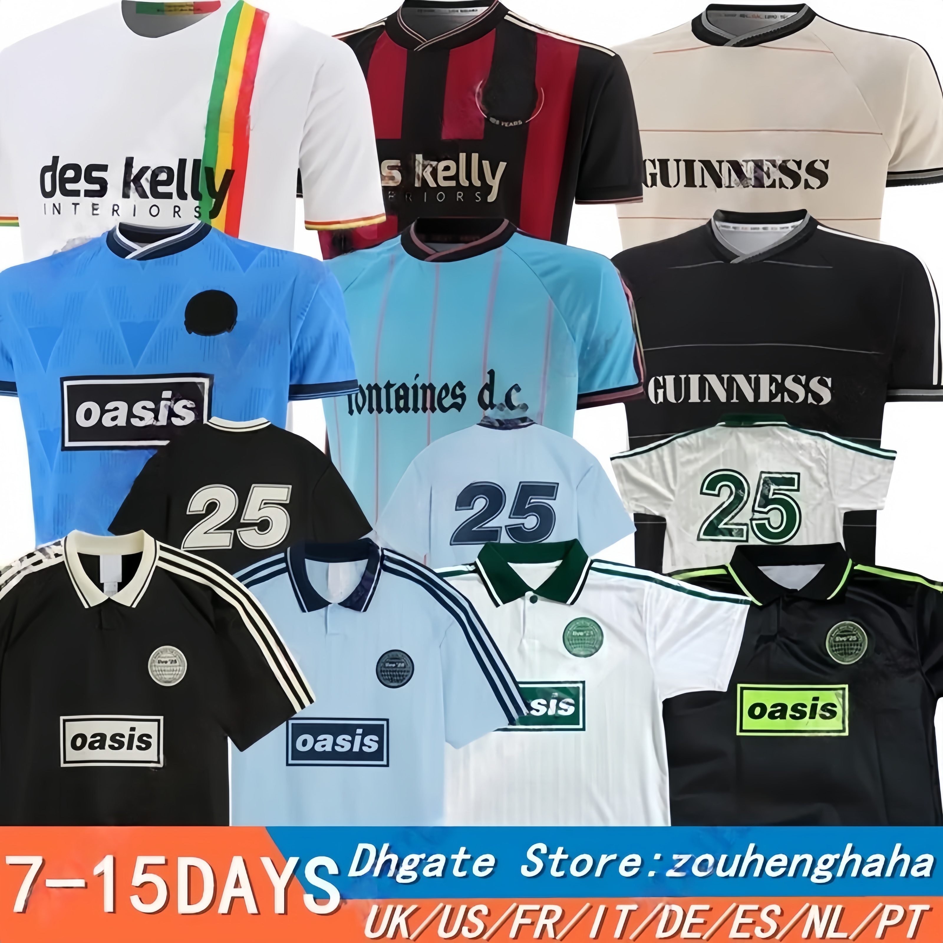 Bohemians 2025 135th Anniversary Football Jersey Shirts Kit 25 26 Fontaines Dc Home Away Third GK BLACK GUINNESS Soccer Jerseys PISZCZEK McDONNELL AKINTUNDE