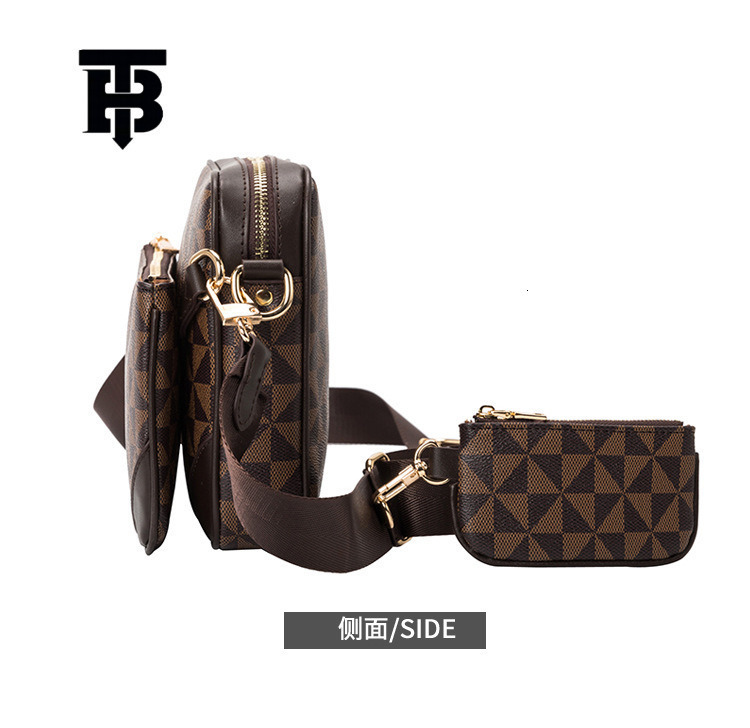 TB BHULAMTE Free Shipping Designer Women's Geometric Printed Handbag European And American Popular Single Shoulder Crossbody Bag Luxury Three In 
