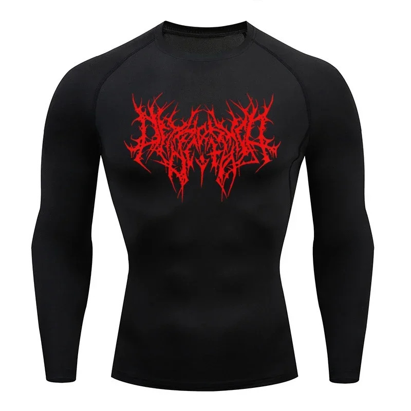 Mens Tshirt Men Running Sport T Shirt Men Compression Fitness Tops Tee Quick DryTight Training Gym Sport Running Shirts 250825