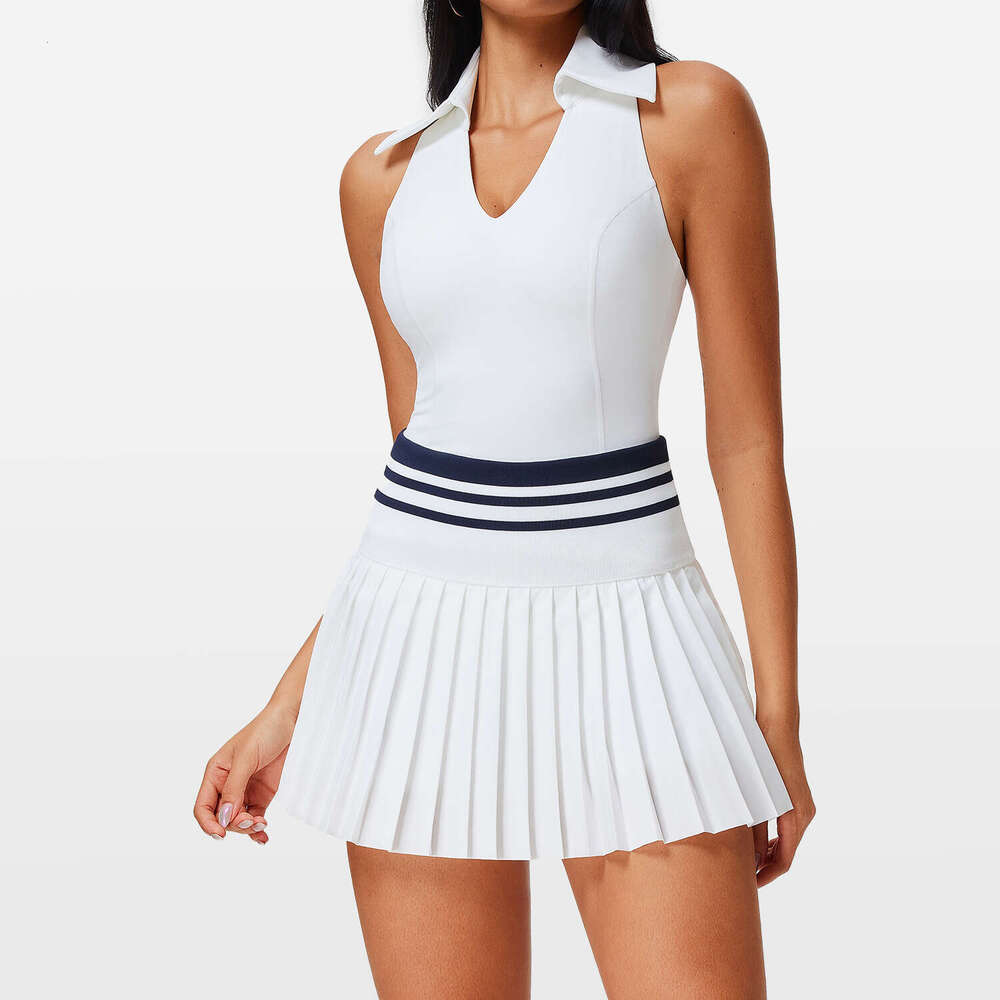 New Golf with Pocket Anti-Exposure Badminton Fitness Skirt Outdoor Running Tennis Set fe