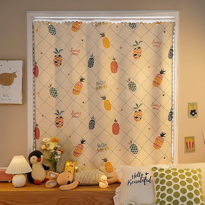 YL-37085 digital printed fabric shower curtain waterproof thick bathroom partition curtain with hooks