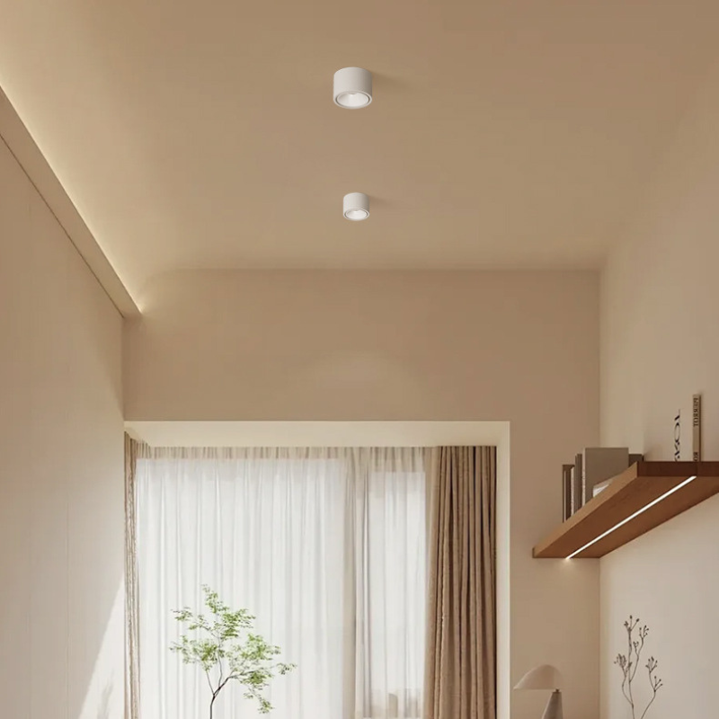 Ultra-thin surface-mounted spotlights, anti-glare, adjustable Angle, small hill light effect, no need for holes, new living room products, special off