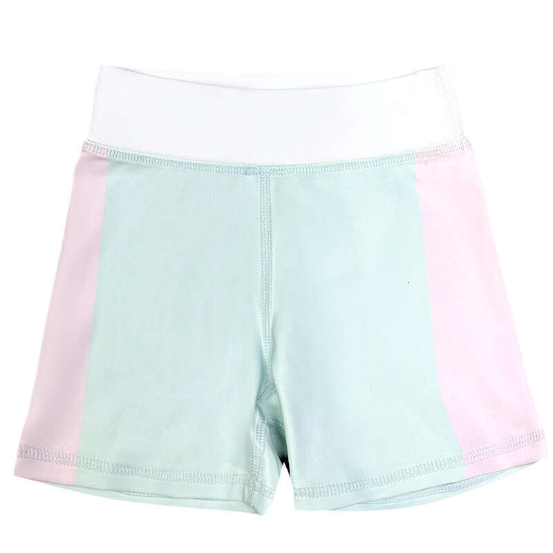 Fresh Girl High Elastic Color Block Print Tight Children's Training Pants for Running, Dance, Outdoor Sports, Yoga, Fitness 5b