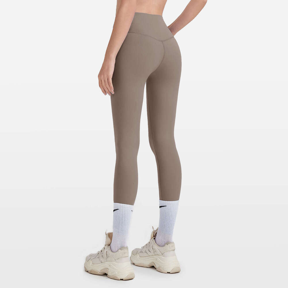 Summer Bare Sensation Yoga for Women High Waist Peach Hip Lift Sports Fitness No Embarrassing Lines Quick-Dry Tight Long Pants c1