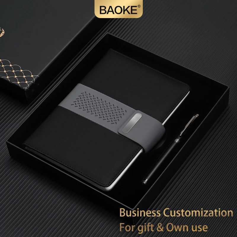 BAOKE T26 Luxury Business Gift Set Exquisite Metal Roller Pen PU Leather Notebook X250825
