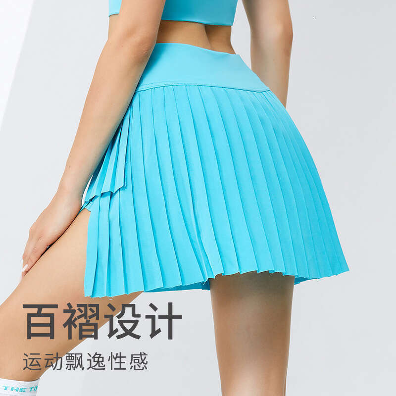 Sports Fake Two-Piece Running Skirt Women Summer Quick-Dry Hip-Covering Yoga Anti-Exposure Breathable Tennis Skort e3