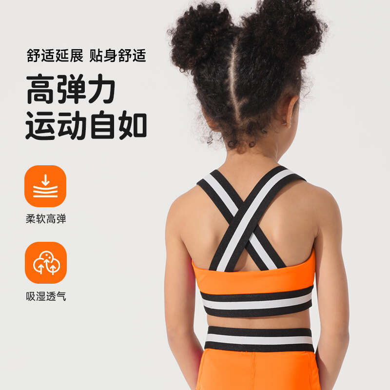 Battle Girl Skin-Friendly High Elastic Band Yoga Training Quick-Dry Children's Tight-Fitting Running Fitness Clothes af