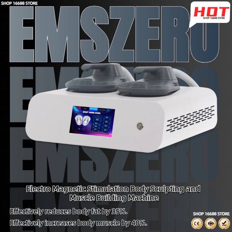 New Electro Magnetic Stimulation Body Sculpting and Muscle Building Machine Reduce Fat And Shape The Perfect Body Curve 6500W 15Tesla RF 200Hz Machine