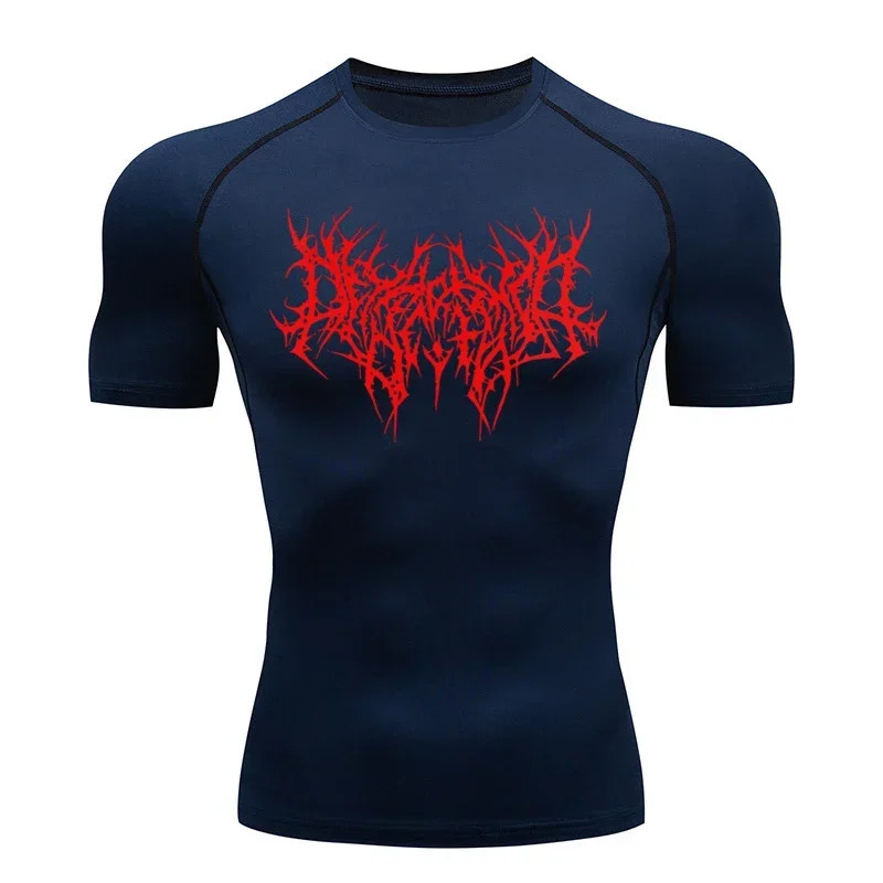 Mens Tshirt Men Running Sport T Shirt Men Compression Fitness Tops Tee Quick DryTight Training Gym Sport Running Shirts 250825
