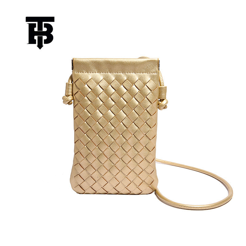 TB BHULAMTE Women's Vertical Woven Phone Bag Free Shipping Designer Luxury New Mini Handbag Fashion High End Portable Shoulder Cross Bag