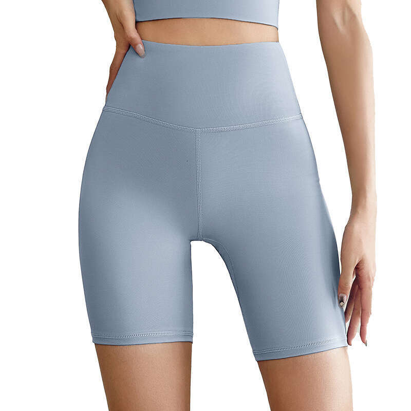 Sports Peach Hip Running Butt Lift High Waist Tummy Control Elastic Tight Five-Point Yoga Shorts for Women 2c