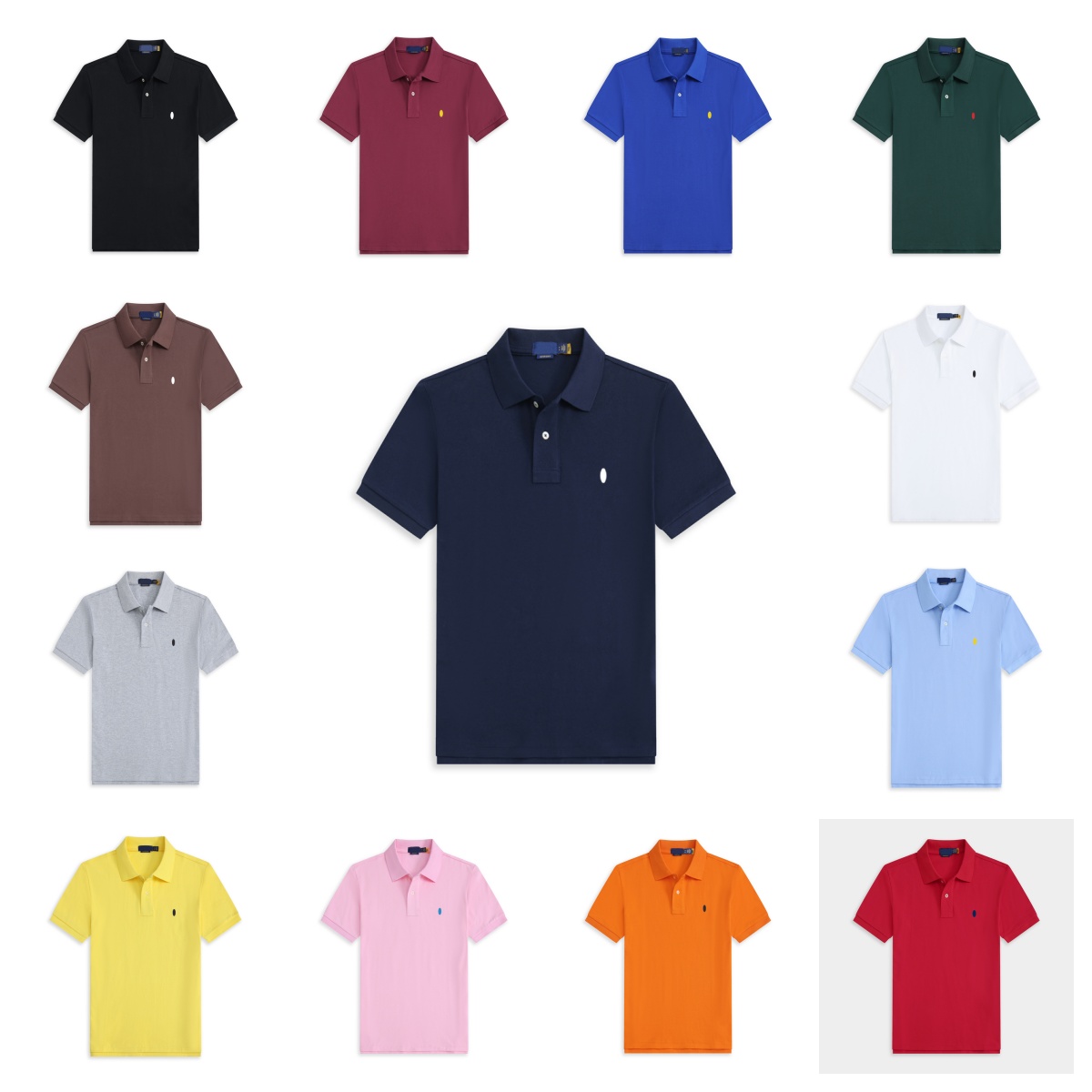 Men's Polo Shirt Designer Fashion Luxury Short Sleeved Polo T Shirt Mens Women Cotton Small Pony Logo Embroidery Polo Shirt Summer Business Casual T-shirt