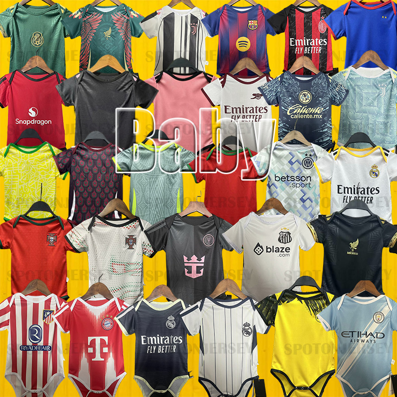 Baby Shirt 2025 2026 Soccer Jerseys 2025 Home Girls Football Kids boy Shirt Top quality Soccer Wear