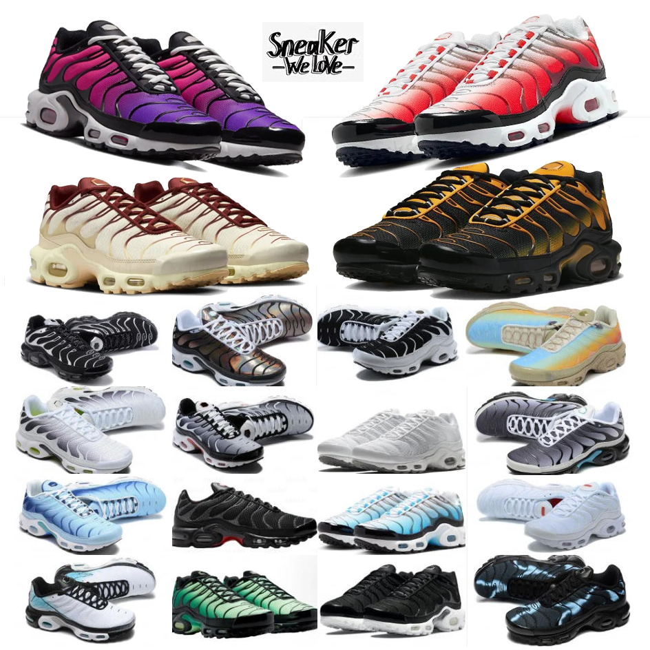 Tn Tnss Plus Chaussure Tn3 1 Tn Naples Running Shoes Sneakers Mens Women Triple White Atlanta Black White Red Coquettish Purple Breathable Outdoor Sports EUR 36-46