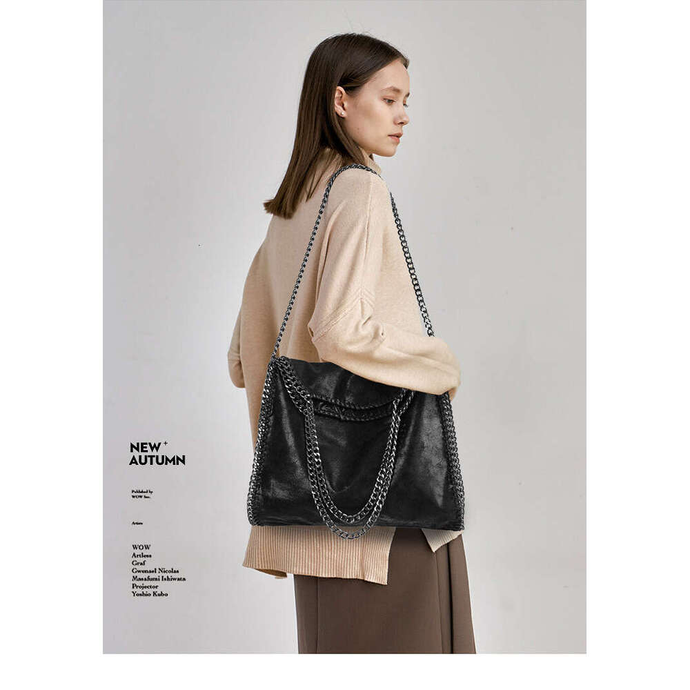 Designer Bags New Product Stella Stacked Chain Handheld One Shoulder Women's large capacity europ fashion handbag