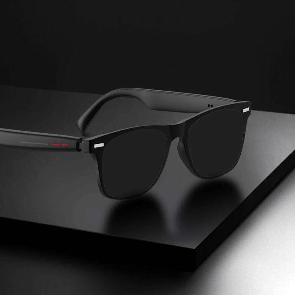 Smart AI Voice Assistant Outdoor Sport Glasses With Camera Remote Shooting Open Ear Sound Mic Speakers For Women Men