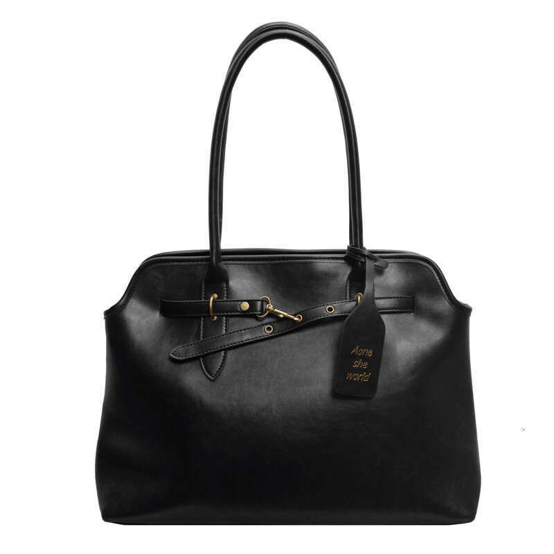 2025 Autumn New Simple Vintage Handheld Commuter for Women High-end Large Capacity Shoulder Bag