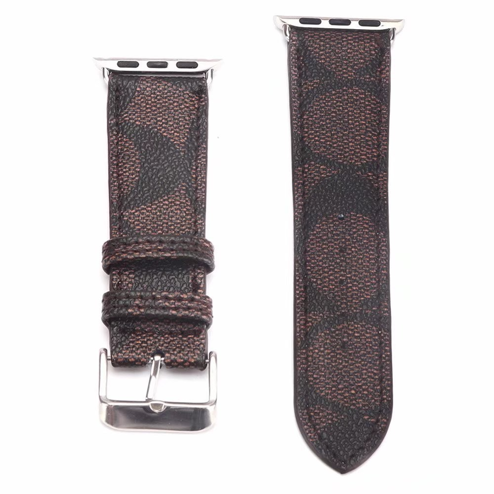 2025 Designer Genuine Leather Apple Watch Strap Suitable for 38/40/41/42/44/45mm Material Watch Strap