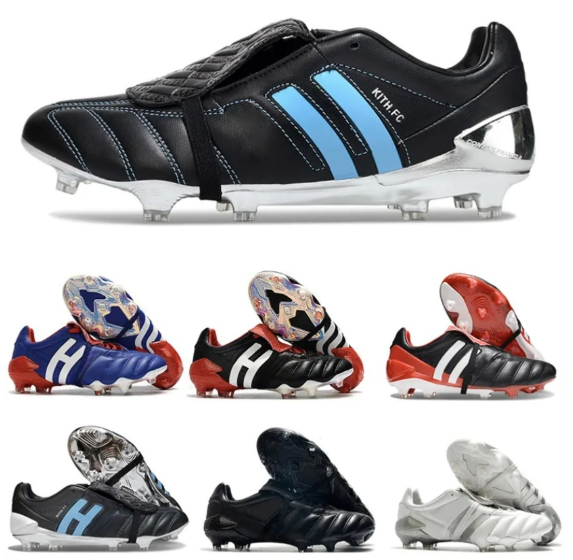 Mens Football Boots Predatro Falcan Mutator 20 Tormentor Beckham Accuracy Soccer Shoes Outdoor Elite Cleats Pure Leather Football Boots Futbol Cleats Size