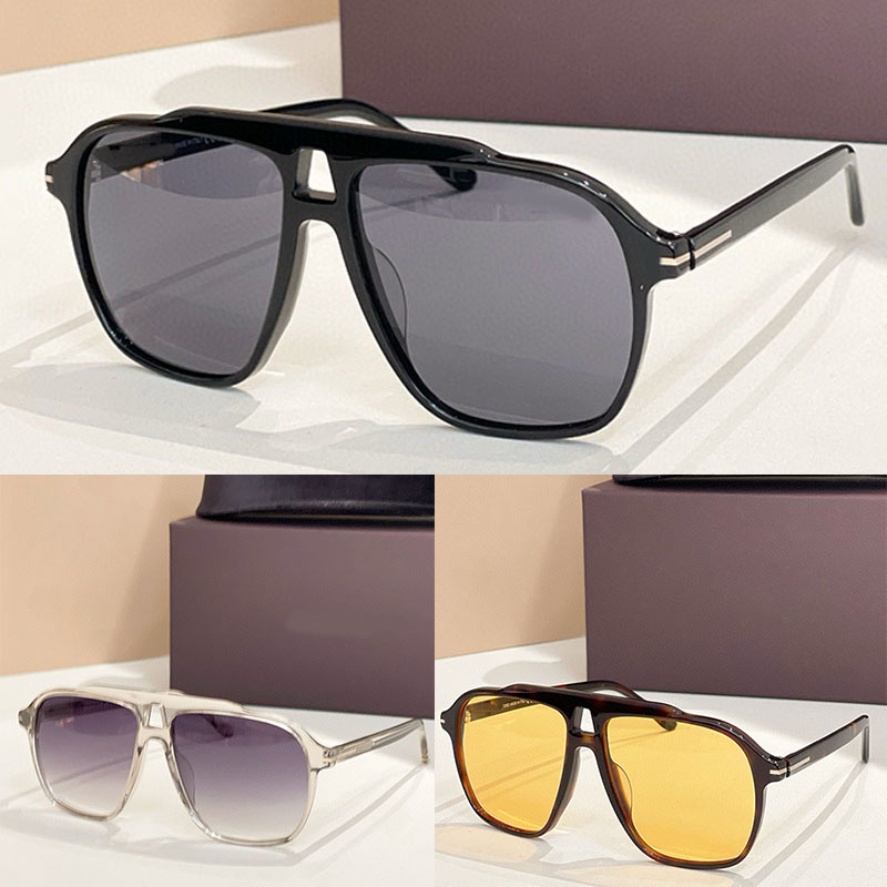 Designer Mens Womens Vintage Pilot Large Frame Sunglasses 1209 Popular Transparent Mirror Frames Acetate Glasses Travel and Vacation UV Protection