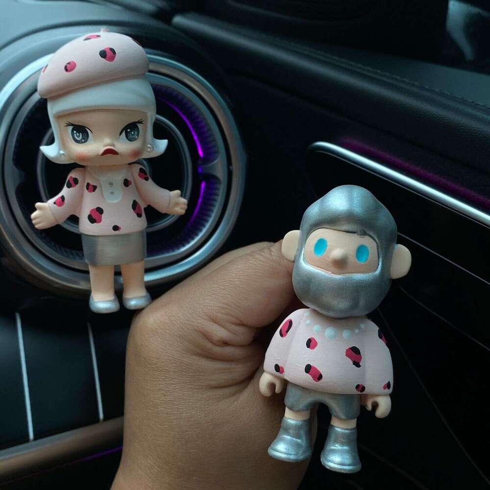 Aromatherapy Car-Mounted Aromatherapycar Perfume New Cartoon Boyfriend Freshener Diffuser Stone Decoration Air Vent Ornament Cute Couple Car Accessori