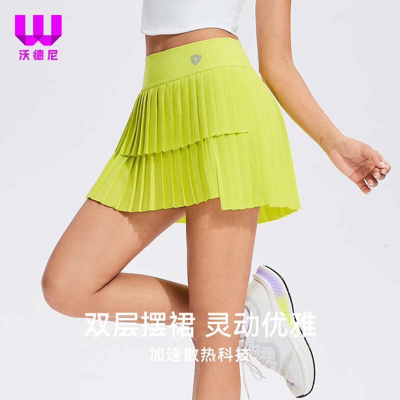 Sports Fake Two-Piece Running Skirt Women Summer Quick-Dry Hip-Covering Yoga Anti-Exposure Breathable Tennis Skort e3