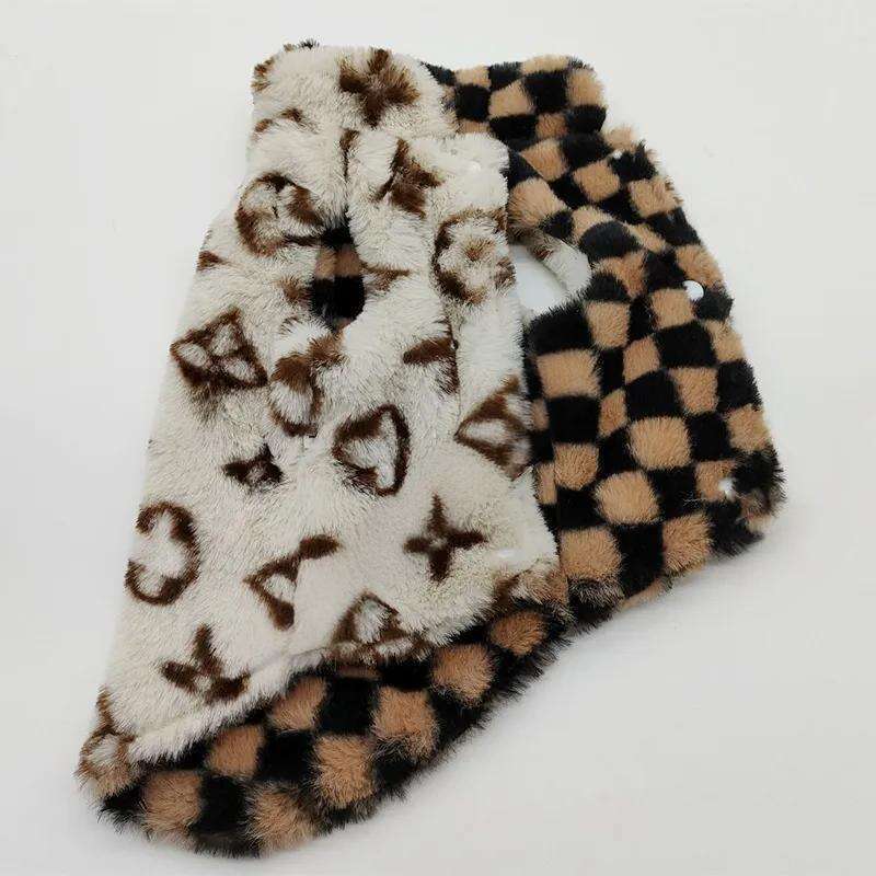 Clothes Autumn And Winter Jackets Fur Teddy Schnauzer Pomeranian Chihuahua Pet Fashion Dog Designer Cat Clothing Free shipping