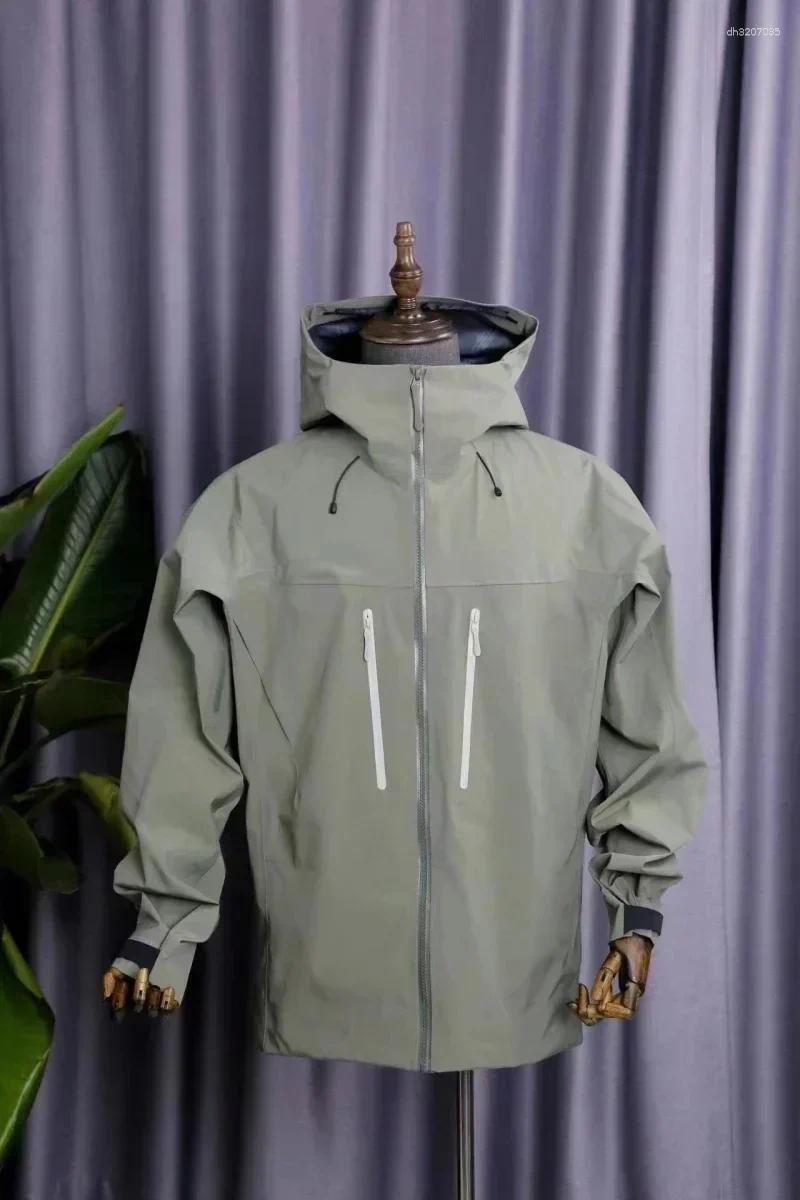 Men's Jackets ARC Bird Embroidery SV 6th Three Layer Mens Womens High Quality Camping Coat Outdoor Waterproof Windbreaker Hiking Ski