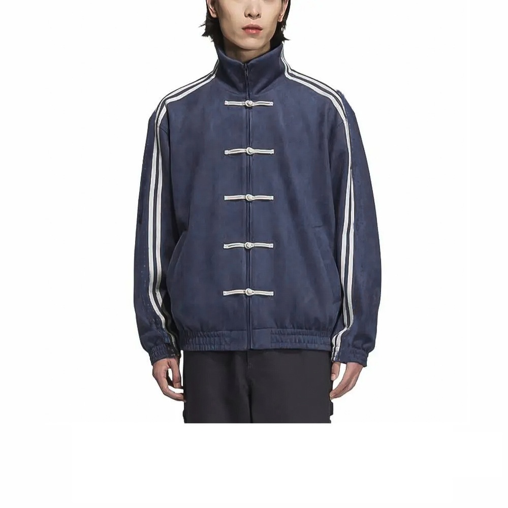 Men's Jackets Spliced Stand Collar Jacket Spring Chinese Style Buttoned Fashion Retro Tang Single Breasted Tops Coat