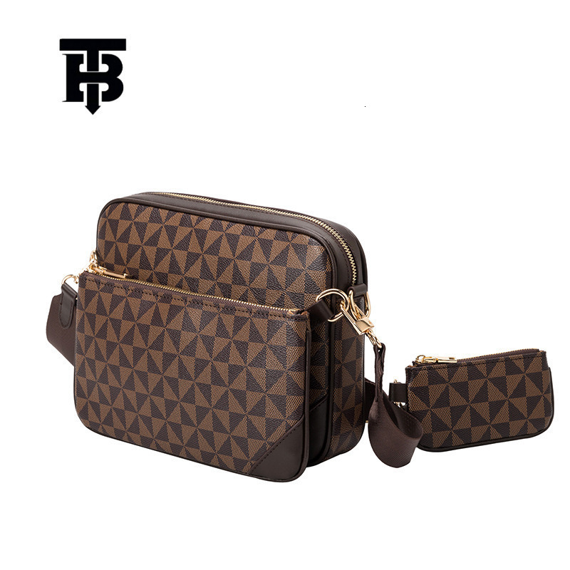 TB BHULAMTE Free Shipping Designer Women's Geometric Printed Handbag European And American Popular Single Shoulder Crossbody Bag Luxury Three In 