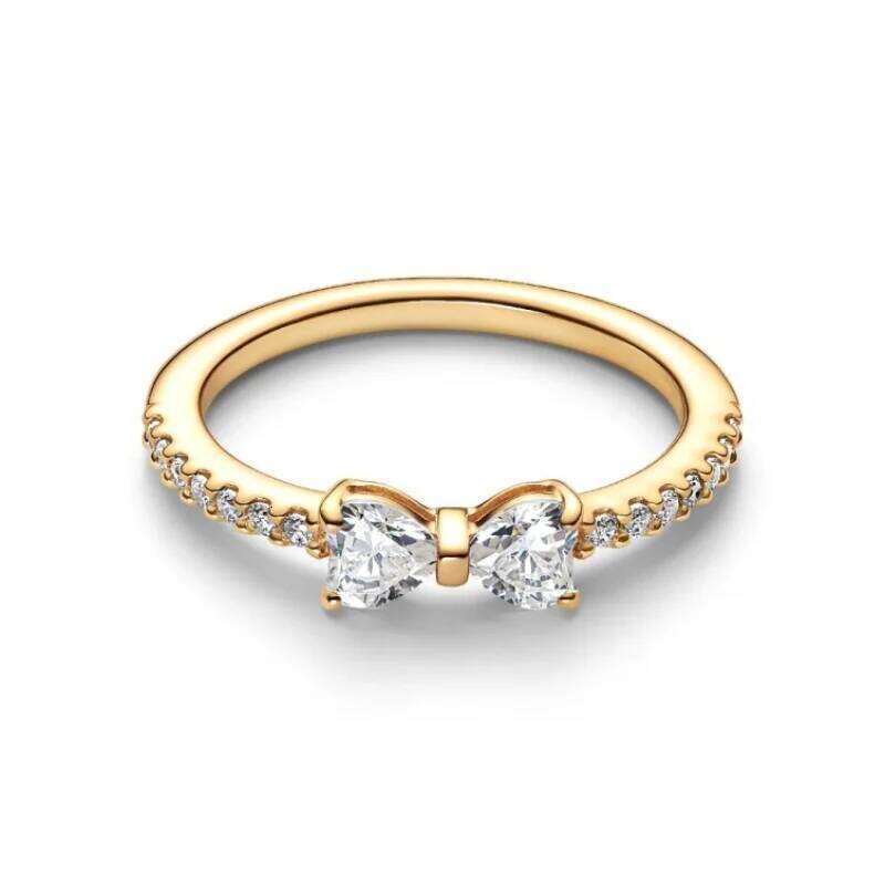 New Selling Love, Bow Ring Set, Suitable For Womens DIY Jewelry Rose Blooming Ring Party Holiday Gifts.