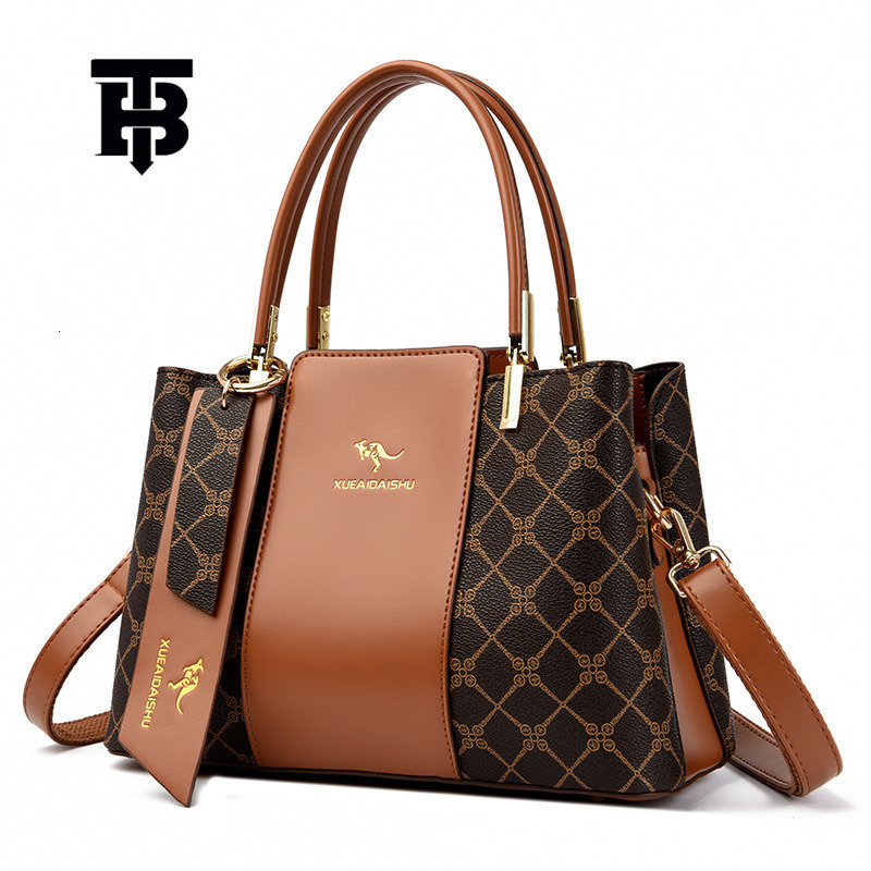 TB BHULAMTE Free Shipping Designer Luxury Soft Leather Women's Large Capacity Handbag With Vintage Floral Splicing Single Shoulder Crossbody Bag 