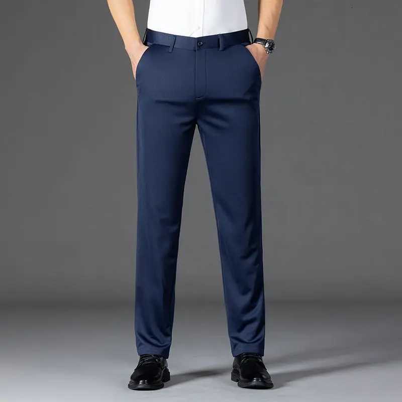 Mens Slim Fit Business Formal Casual Pants Four Season Styles HighEnd Falling Style Suit Pants MultiColor Versatile Pants W250826