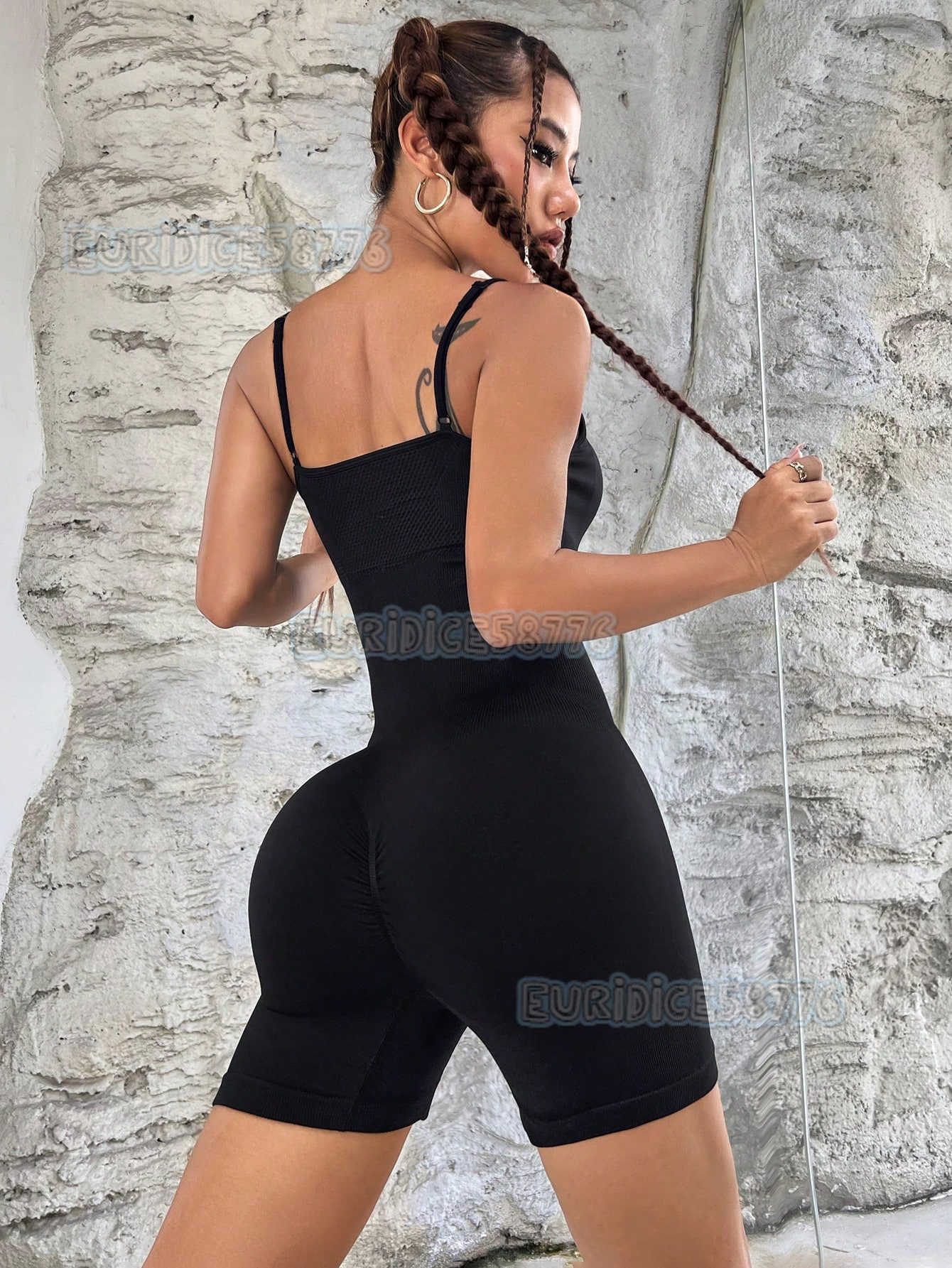 Abdominal Exercise Fitness New Buttlifting Onepiece Shorts H250825