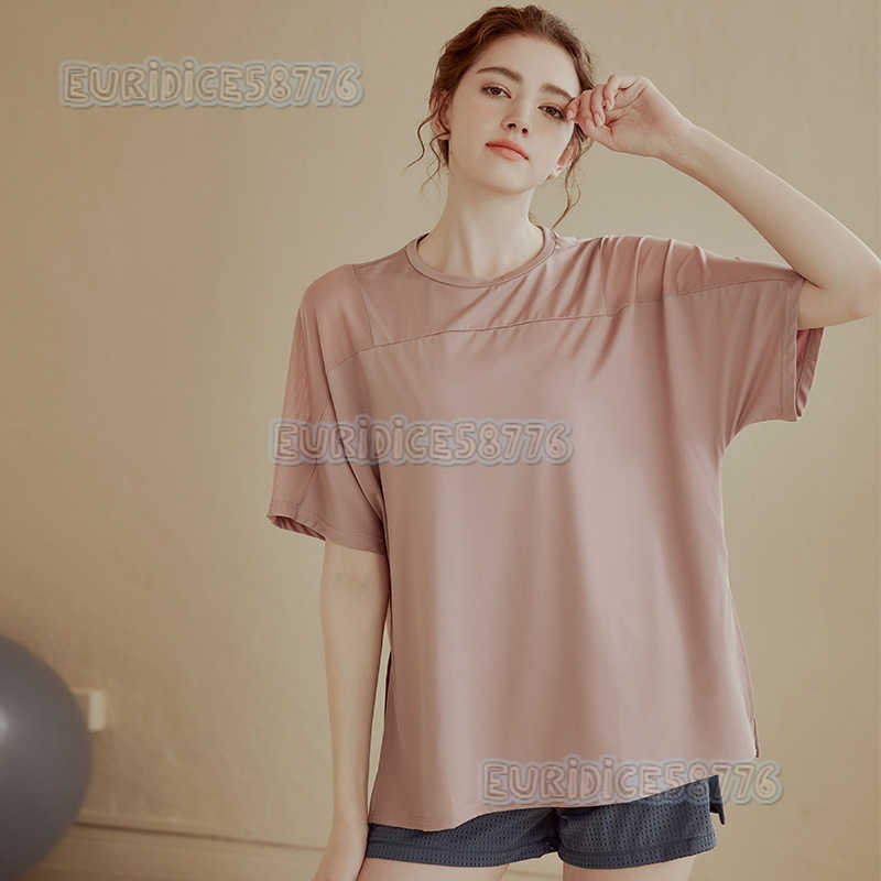 Mesh Seethrough Sports Short Sleeve Quickdry Tshirt for Women Running Fitness Yoga Top Sweatabsorbent Breathable Summer Thin Style H250825