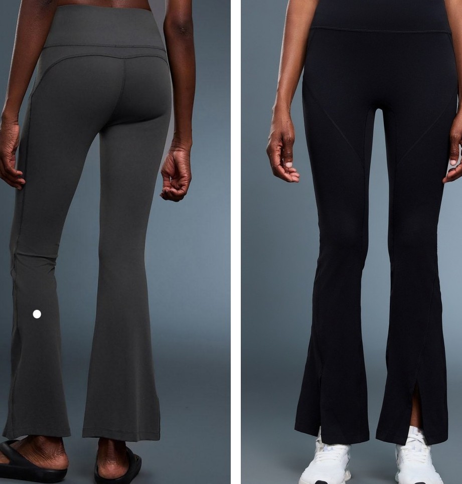 UU-L4899 High-waisted hip-lifting slimming slit slightly flared pants with a nude feel breathable Pilates fitness yoga pants