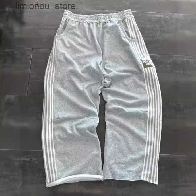 Baggy Sweatpants Men Camouflage Joggers with Gothic Stripe Retro Double Layer Design Elastic Waist Casual Pants Z260315