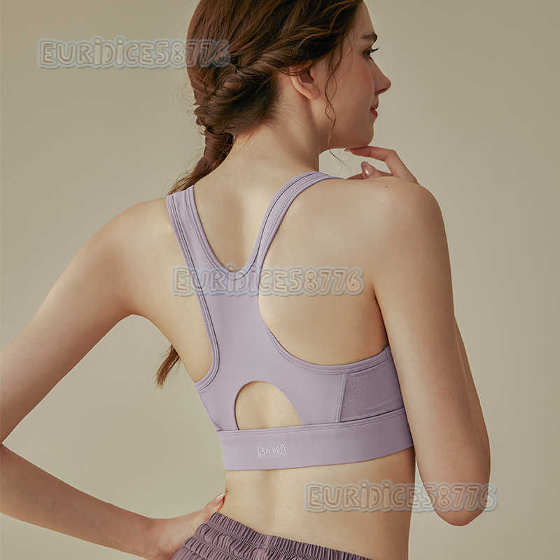 Highstrength Sports Bra for Women Shockproof Running Minimizing Large Bust Front Zipper Professional Fitness Training Vest Easy to Wear and Take Off H