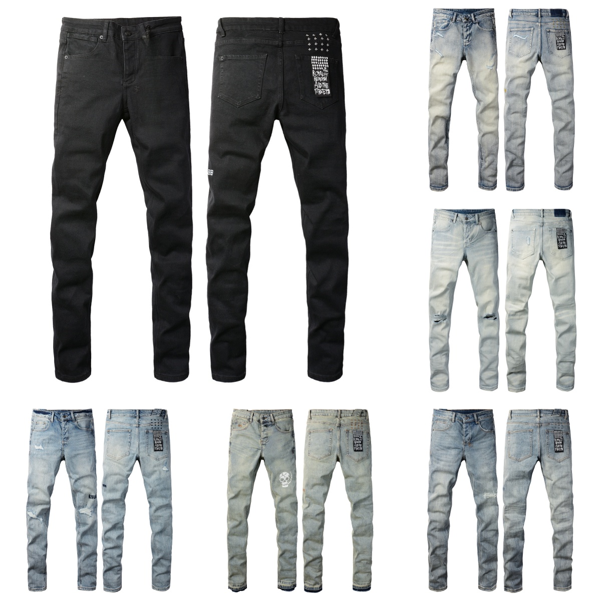 Men's jeans designer jeans ksubi jeans Brand Skinny Slim Fit Luxury Hole Ripped Biker Pants Skinny Pant Designer Stack Mens Womens Trend