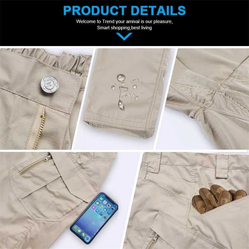 Tactical Cargo Pants Men Outdoor Waterproof SWAT Combat Military Camouflage Trousers Casual Multi Pocket Mens Work Joggers W250826