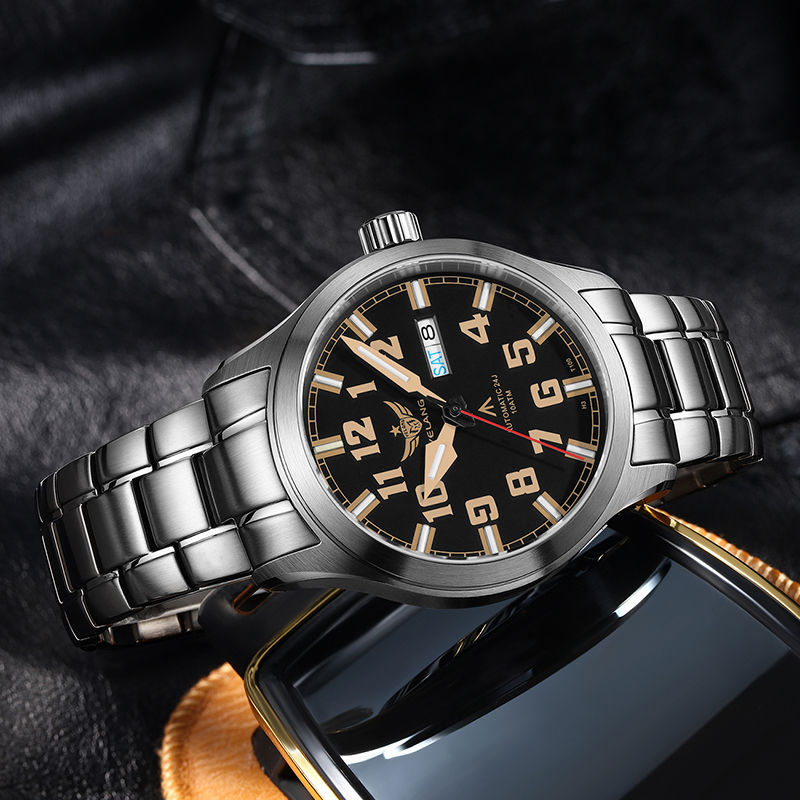 Yelang V1007 42MM Men Watch NH36 Luminous T100 Brand 100M Waterproof Mechanical Automatic Watch Sapphire Lens Reloj Business