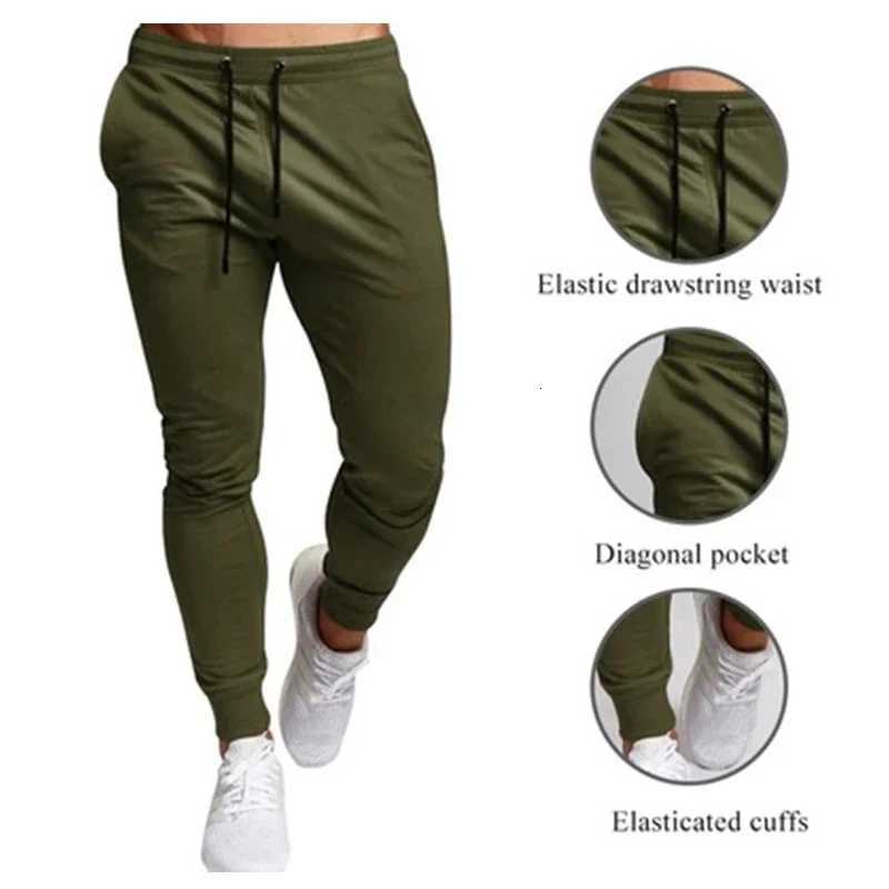 Casual Pants Mens Jogger Sweatpants Large Size Elastic Waist Sports Casual Trousers Loose Fitness Clothes Spring Thin Section W250826