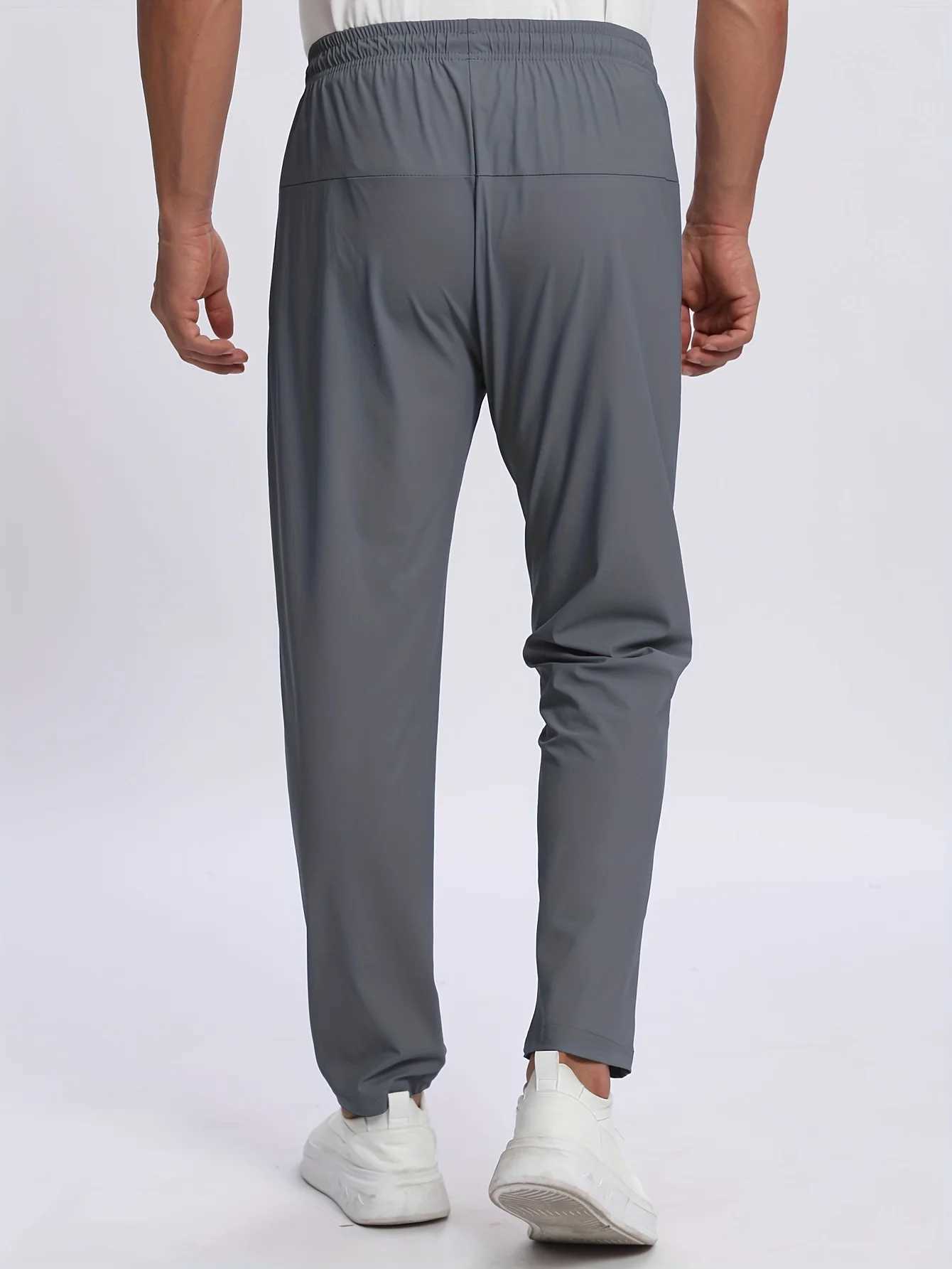 Breathable Plus Size Mens Casual Jogger Pants for Men Tracksuit Trousers Quick Dry Straight Elastic Waist Korean Classic Sport W250826