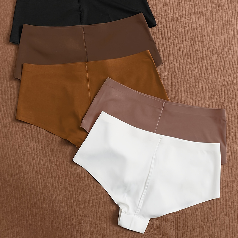 5 - Color Pack Women's Seamless High - Waist Brief Underwear