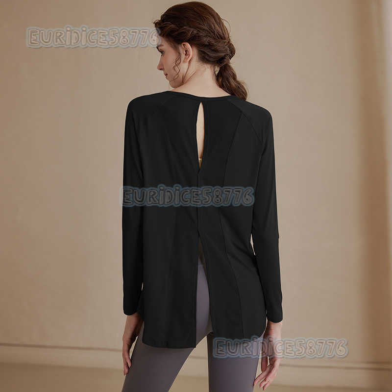 Loose Mesh Sports Top for Women Breathable Slimming Plus Size Yoga Shirt Long Sleeve Tshirt for Running and Fitness Autumn H250825