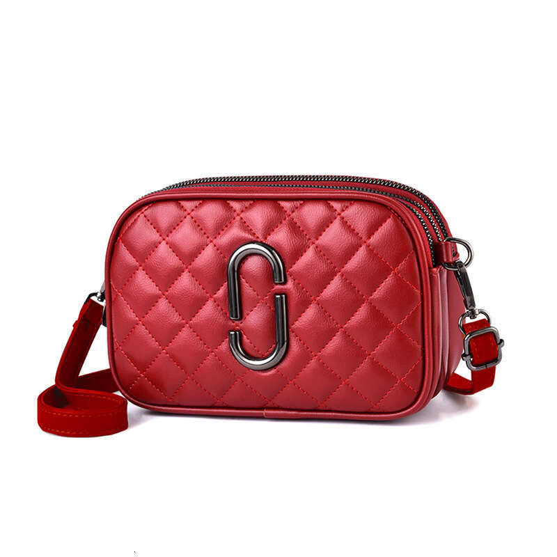 Crossbody for Women Spring New Style Fashionable Ladies Shoulder Three-Layer Practical Soft Leather Small Square Bag